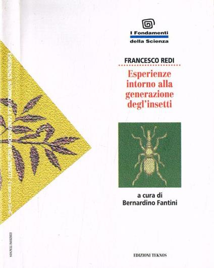 Esperienze intorno alla generazione degl'insetti - Francesco Redi - copertina