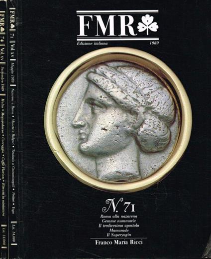 Fmr. Mensile D'Arte E Di Cultura Dell'Immagine N.71, 74, Anno 1989 - Franco Maria Ricci - copertina