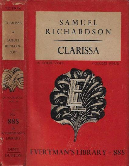 Clarissa vol. 4 - Samuel Richardson - copertina