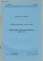 A Pitch Extractor of the Voice - Misura della frequenza istantanea della voce