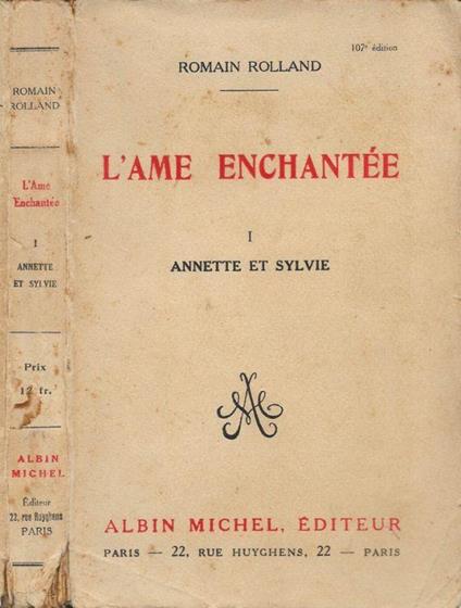 L' ame enchantée. Vol. I - Romain Rolland - copertina