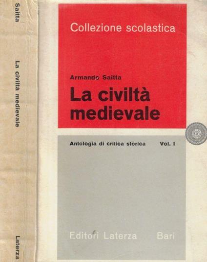 La civiltà medievale Vol.I - Armando Saitta - copertina