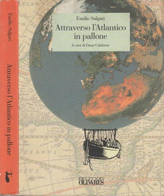 Attraverso l'Atlantico in pallone - Emilio Salgari - copertina