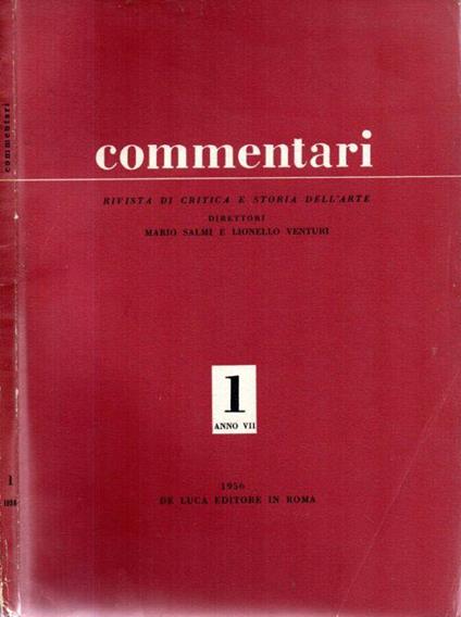 Commentari - Mario Salmi - copertina