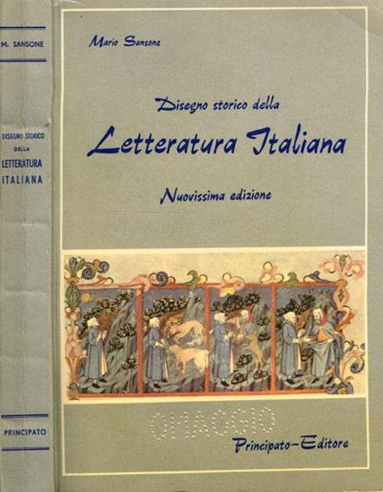 Disegno storico della letteratura italiana - Mario Sansone - copertina