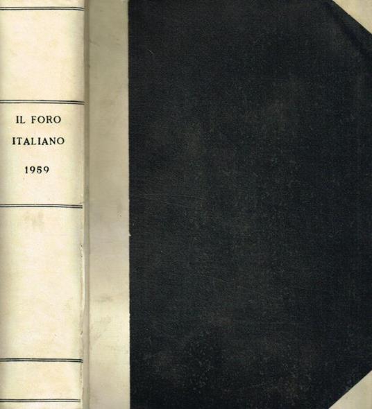 Il Foro Italico. Vol.LXXXII-anno 1959 - Antonio Scialoja - copertina