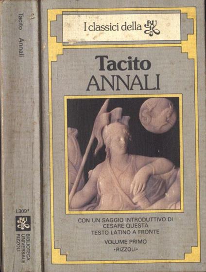 Annali Vol. I - P. Cornelio Tacito - copertina