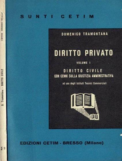 Diritto privato - Domenico Tramontana - copertina