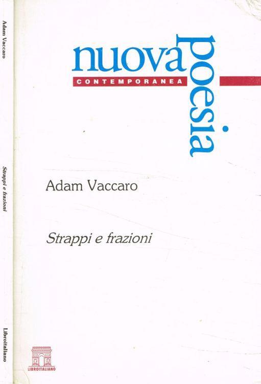 Strappi e frazioni - Adam Vaccaro - copertina