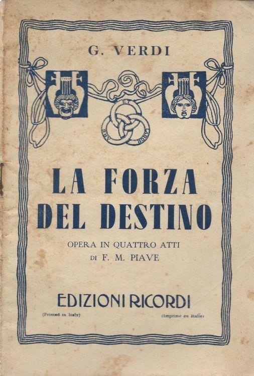 La forza del destino - Giuseppe Verdi - copertina