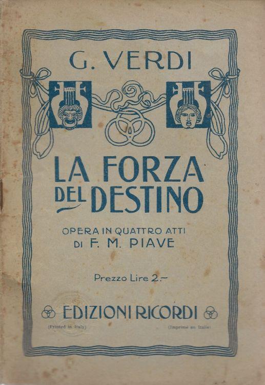 La forza del destino - Giuseppe Verdi - copertina