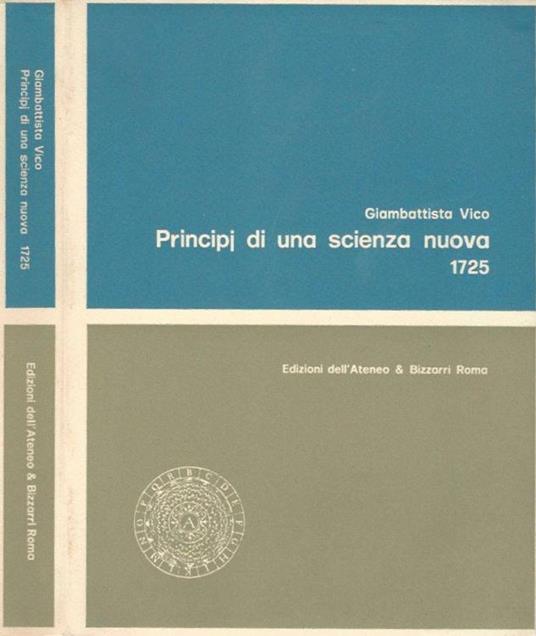 Principj di una scienza nuova intorno alla natura delle nazioni - Volume I - Giambattista Vico - copertina