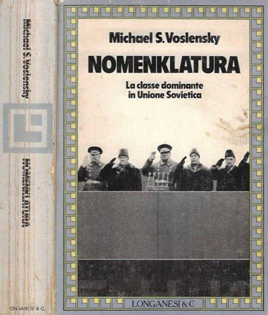 Nomenklatura - Michael S. Voslensky - copertina