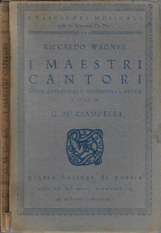 I maestri cantori - Richard Wagner - copertina