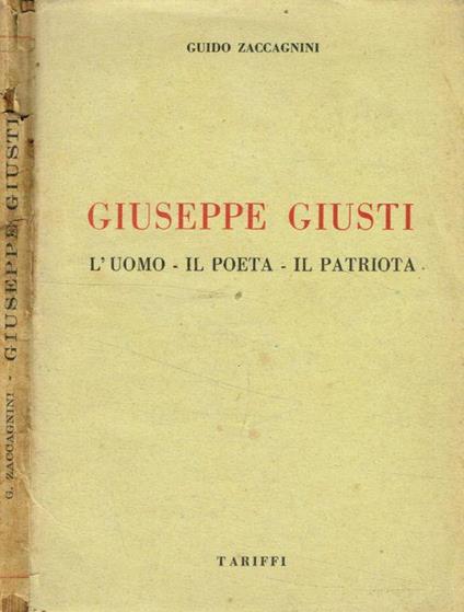 Giuseppe Giusti - Guido Zaccagnini - copertina