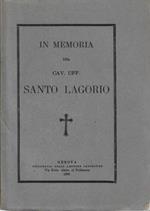 In memoria del Cav. Uff. Santo Logorio