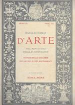 Bollettino d'arte del Ministero della P. Istruzione