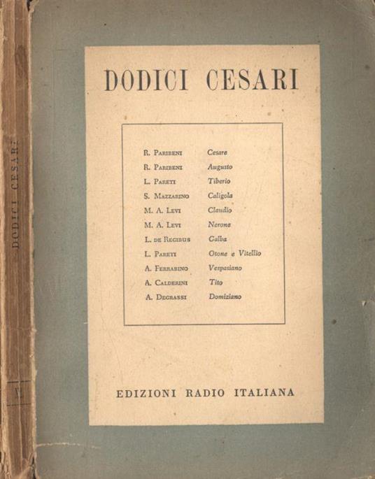 Dodici Cesari - copertina