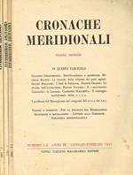 Cronache meridionali. Rivista mensile anno IV, 1957, fasc.1/2, 3, 5