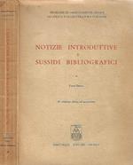 Notizie Introduttive e Sussidi bibliografici vol. III