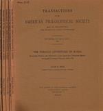 Transactions of the american philosophical society held at Philadelphia for promoting useful knowledge. New series, volume 51, part 1, 2, 3, 4, 6. Anno 1961