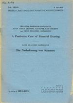 A Particular Case of Binaural Hearing - Die Nachahmung von Stimmen