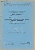 Analisi della dinamica della ventilazione polmonare: I) Definizione di un modello matematico. II) Condizioni di similitudine delle camere elementari. Problemi di identificazione. III) Modello con due camere. Effetto dell' spazio morto comune - Un ind