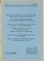 On the Effect of Nitrogen Interstitials on the Radiation Embrittlement of Pure Iron - Propriétés mécaniques du fer pur avec addition de titane suffisante pour bloquer les interstitiels - Effect of Nitrogen on the Mechanical Properties of Neutron-Irra