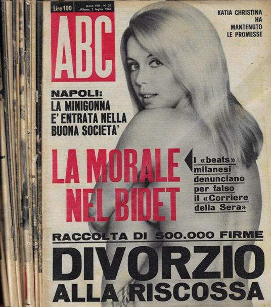 Abc Anno 1967 N. 27-29-30-31-32-33-38-39-40-42-45-46 - copertina