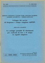 Sviluppo dei servizi di frequenza e tempo campione dell'IEN - Un orologio portatile di riferimento per confronti di fase e di tempo su segnali campione