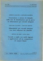 Generazione e misura di disturbi sulla rete di distribuzione per le prove su alimentatori per circuiti integrati - Alimentatori per circuiti integrati con forti riduzioni dei disturbi - Circuiti a soglia con molti ingressi e applicazione ad un compar