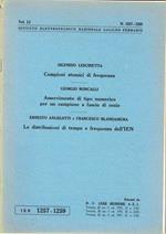 Campioni atomici di frequenza - Asservimento di tipo numerico per un campione a fascio di cesio - Le distribuzioni di tempo e frequenza dell'IEN