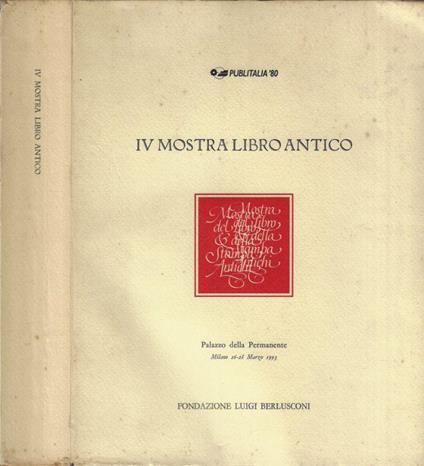 IV Mostra Libro Antico - copertina