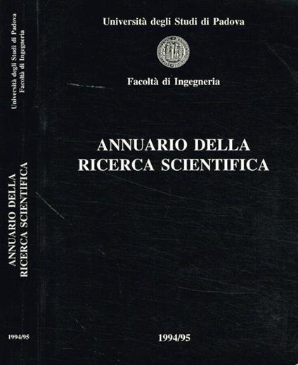 Annuario della ricerca scientifica - copertina