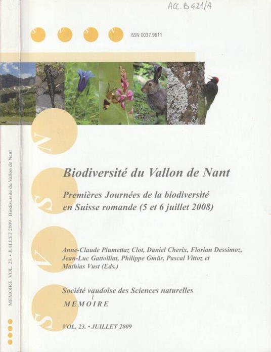 Biodiversité du Vallon de Nant - copertina