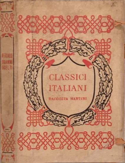 Classici italiani raccolta Martini.Metastasio Drammi scelti,vol. XX serie I - copertina