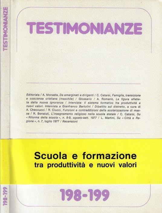 Testimonianze 1977 - copertina