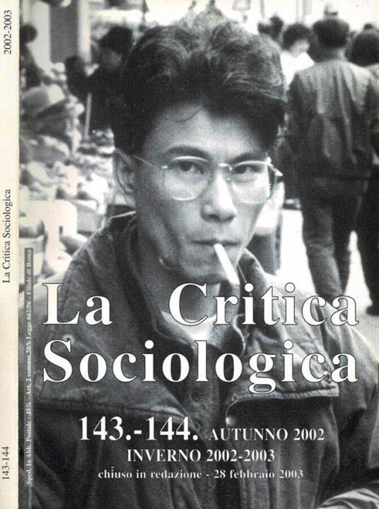 La Critica Sociologica - 2003 - copertina