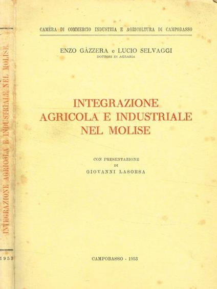 Integrazione agricola e industriale nel Molise - copertina