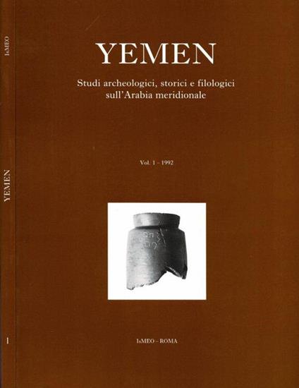 Yemen. Studi archeologici, storici e filologici sull'Arabia meridionale - copertina