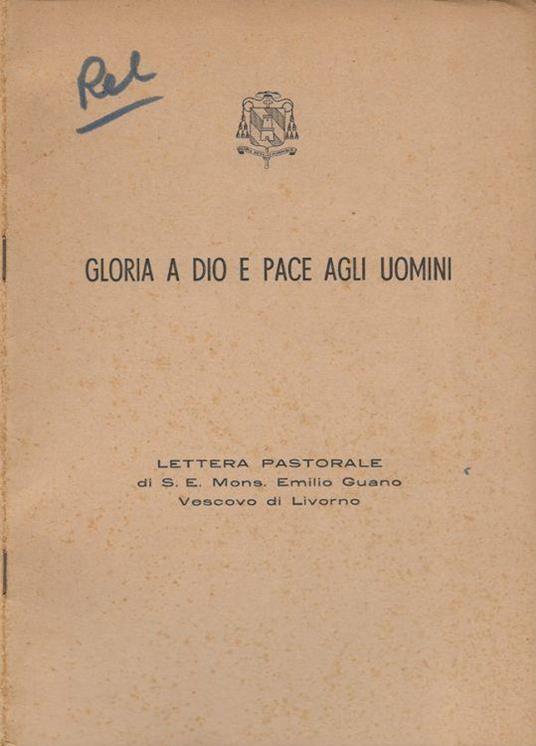 Gloria a Dio e pace agli uomini - copertina