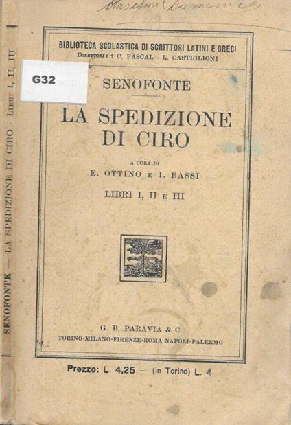 La spedizione di Ciro - copertina