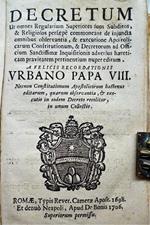 Decretum ut omnes Regularium Superiores suos Subditos, & Religiosos Persaepe’ Commoneant de injuncta omnibus observantia, & executione Apostolicarum Constitutionum, & Decretorum ad oOfficium Sancrissima Inquisitionis adversus Haereticam Pravitatem pe