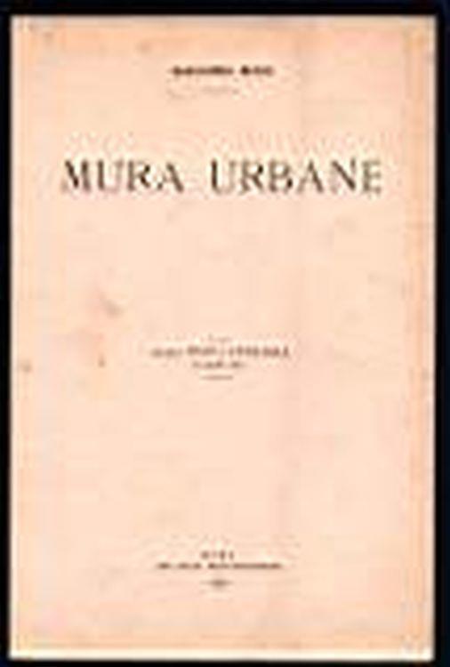 Mura urbane - Giacomo Boni - copertina