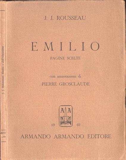 Emilio. Pagine scelte - Johann J. Winckelmann - copertina