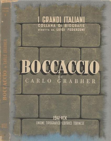 Giovanni Boccaccio - Carlo Grabher - copertina