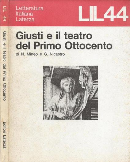 Giusti e il teatro del primo ottocento - Nicolò Mineo - copertina