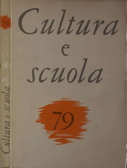 Cultura e Scuola Anno XX n. 79 - Umberto Bosco - copertina