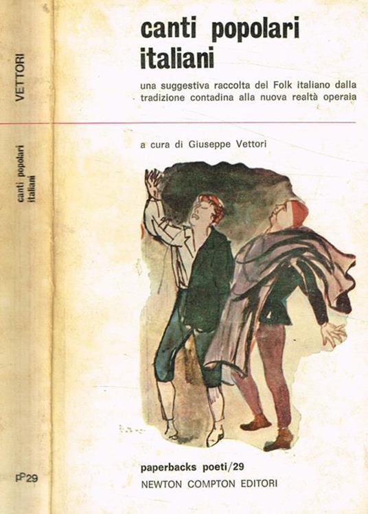 Canti popolari italiani - Giuseppe Vettori - copertina