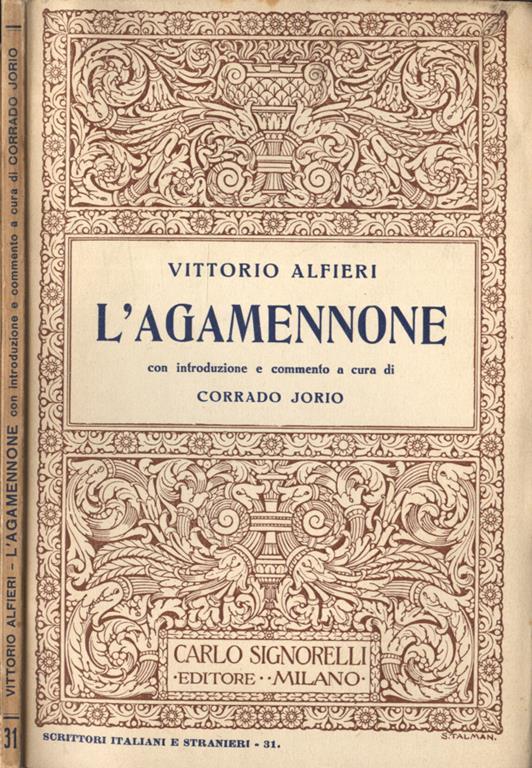 L' Agamennone - Vittorio Alfieri - copertina